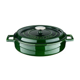 Round Green Dutch Oven dia.11" h:2" 3.75 qt